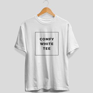 Comfy White Tee - Unisex Fit